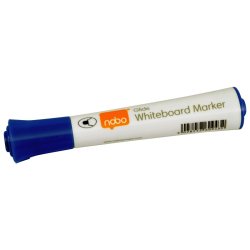 Nobo Whiteboard Marker - Glide - rund spids - 2mm - bl - 10 stk.
