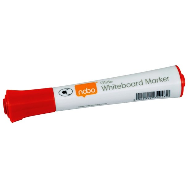 Nobo Whiteboard Marker - Glide - rund spids - 2mm - rd - 10 stk.