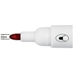 Nobo Whiteboard Marker - Glide - rund spids - 2mm - rd - 10 stk.