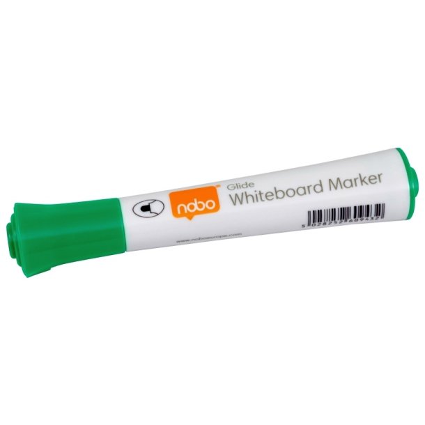 Nobo Whiteboard Marker - Glide - rund spids - 2mm - grn - 10 stk.