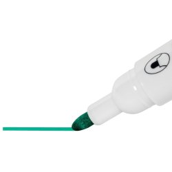 Nobo Whiteboard Marker - Glide - rund spids - 2mm - grn - 10 stk.
