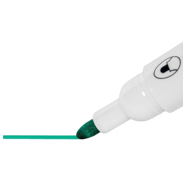 Nobo Whiteboard Marker - Glide - rund spids - 2mm - grn - 10 stk.