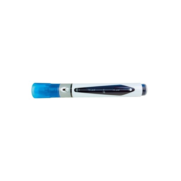 Nobo Whiteboard Marker - LiquidInk - rund spids - 3mm - bl - 10 stk.