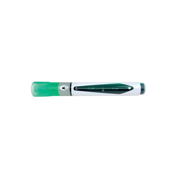 Nobo Whiteboard Marker - LiquidInk - rund spids - 3mm - grn - 10 stk.