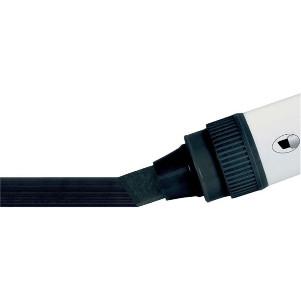 Nobo Whiteboard Marker - Glide Jumbo - Skr spids - 10mm - sort - 4 stk.