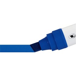 Nobo Whiteboard Marker - Glide Jumbo - Skr spids - 10mm - bl - 4 stk.