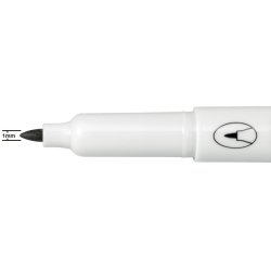 Nobo Whiteboard Marker - Glide fin - rund spids - 1mm - sort - 4 stk.