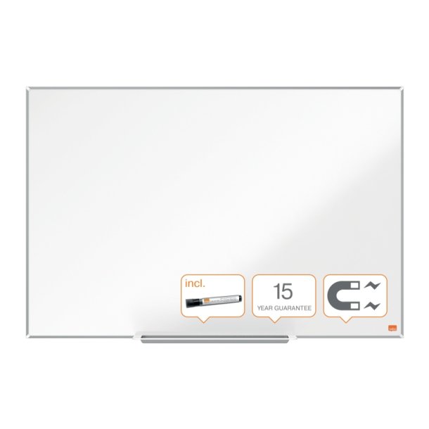 Nobo Whiteboard tavle - Impression Pro - vg monterbar - lakeret stl - magnetisk - 90x60 cm