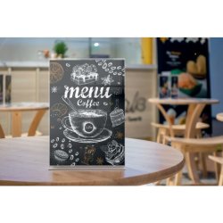 Nobo Skilteholder - akryl T-fod - Premium Plus - A4