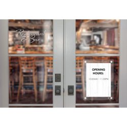 Nobo Akryl skilt med sugekop - Premium Plus - A3