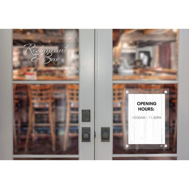 Nobo Akryl skilt med sugekop - Premium Plus - A3