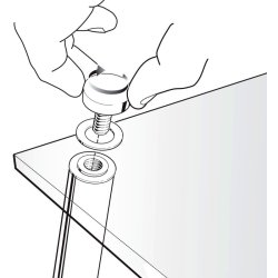 Nobo Akryl Notes tavle - Home - med ben - A4