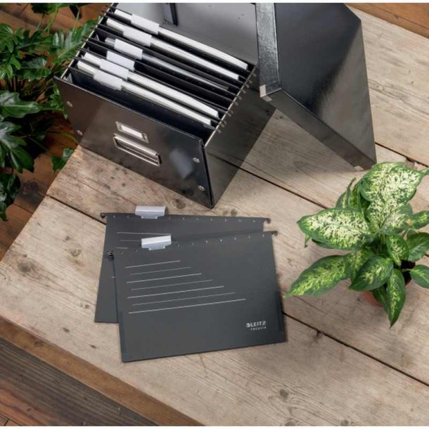 Leitz Hngemappe - med mekanisme - recycled - A4 - sort