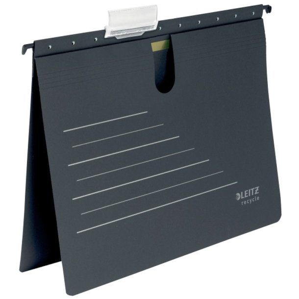 Leitz Hngemappe - med mekanisme - recycled - A4 - sort