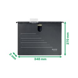 Leitz Hngemappe - med mekanisme - recycled - A4 - sort