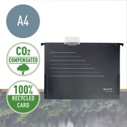 Leitz Hngemappe - med sideluk - recycled - A4 - sort