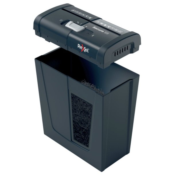 Rexel Secure S5 Makulator - 10 Liter - 75 A4 ark - P2