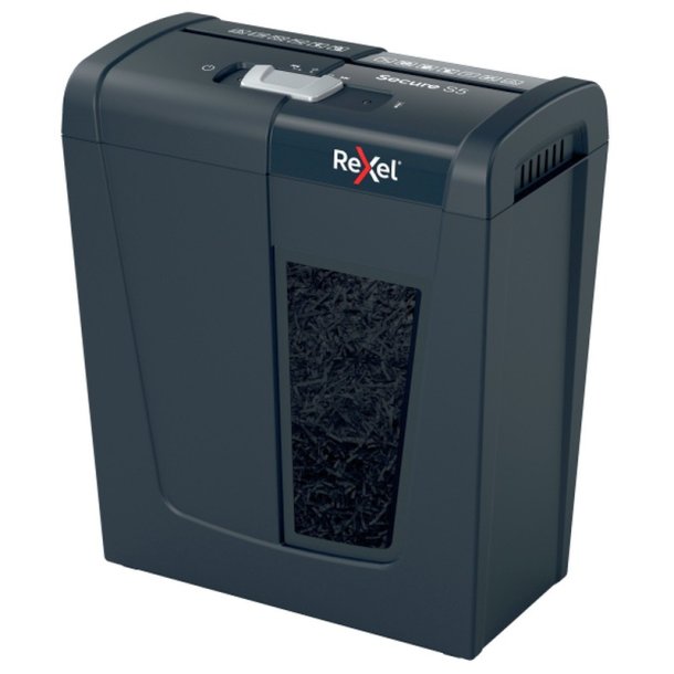 Rexel Secure S5 Makulator - 10 Liter - 75 A4 ark - P2