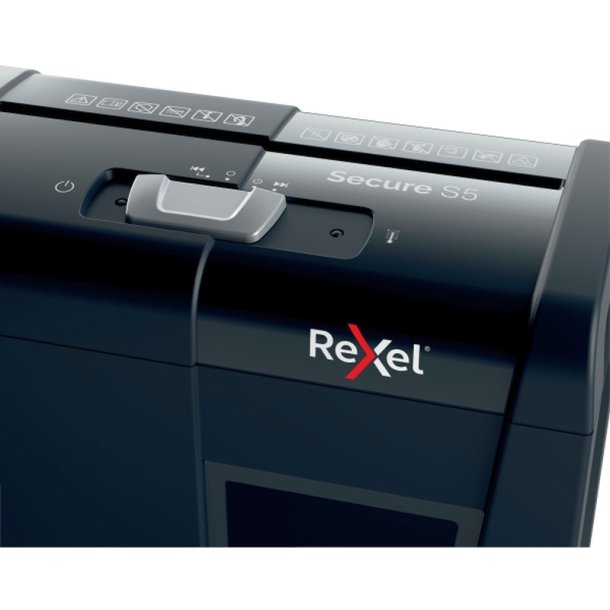 Rexel Secure S5 Makulator - 10 Liter - 75 A4 ark - P2