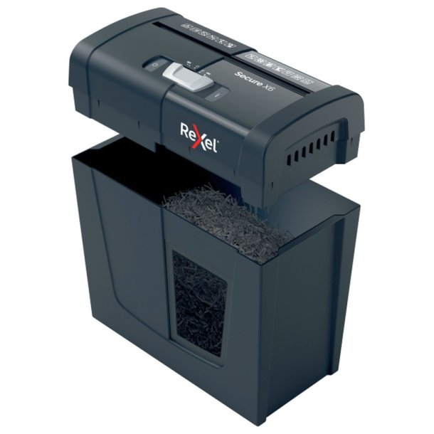 Rexel Secure X6 Makulator - 10 Liter - 100 A4 ark - P4