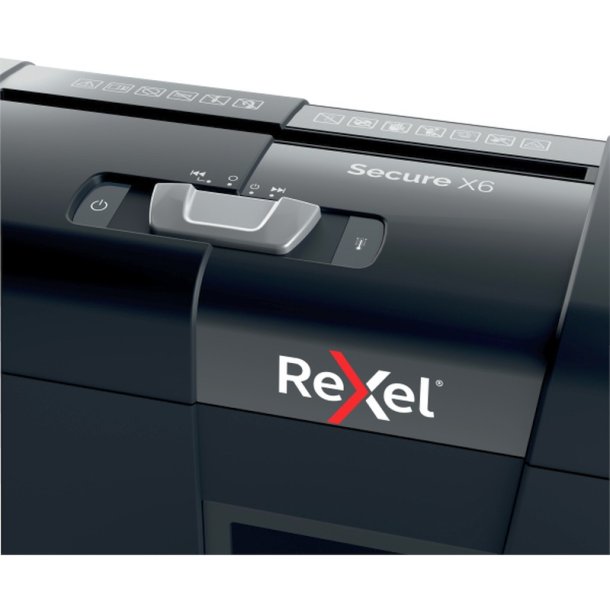 Rexel Secure X6 Makulator - 10 Liter - 100 A4 ark - P4