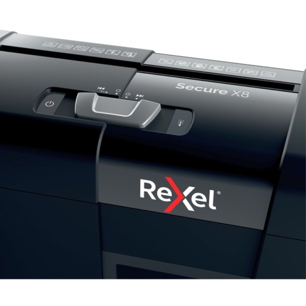 Rexel Secure X8 Makulator - 14 Liter - 125 A4 ark - P4