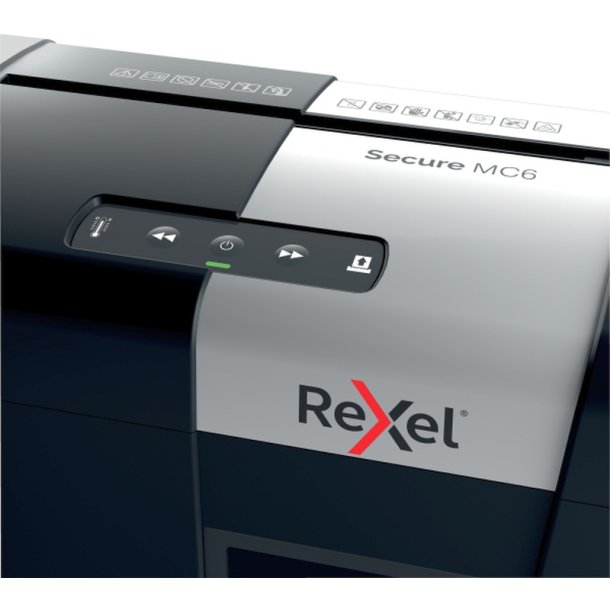 Rexel Secure MC6 Makulator - 18 Liter - 175 A4 ark - P5