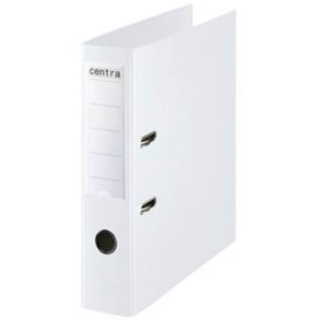 Esselte A4 Brevordner Centra - u/metalskinne - PP - 75 mm - hvid