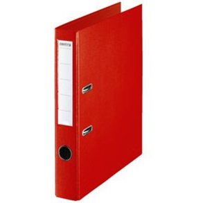 Esselte A4 Brevordner Centra - u/metalskinne - PP - 50 mm - rd