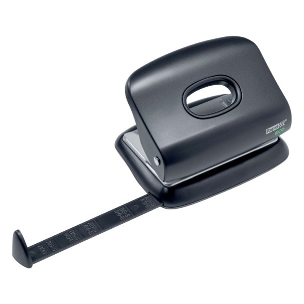 Rapid Hulapparat - Eco - kraftigt - 2 huller - op til 20 ark - sort