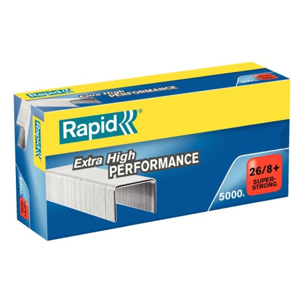 Rapid Hfteklammer - 26/8 - super Strong - hfter op til 70 ark - 5000 stk.