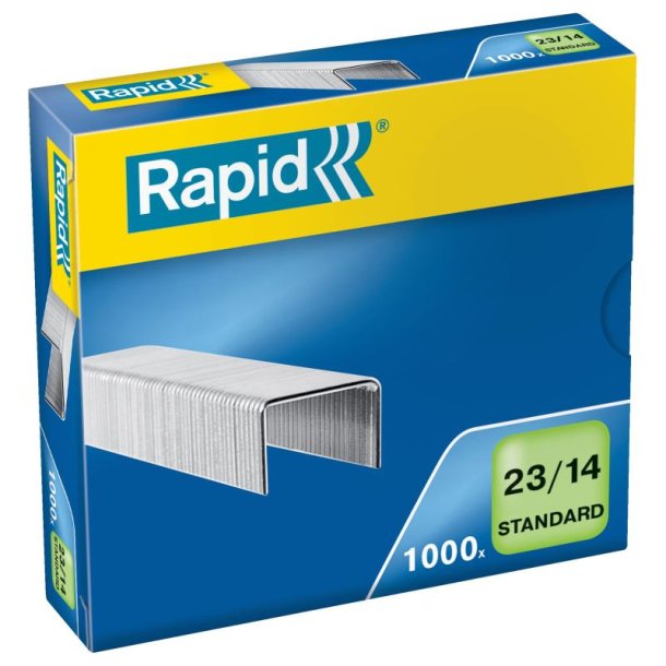 Rapid Hfteklammer - 23/14 - standard - hfter op til 15 ark - 1000 stk.