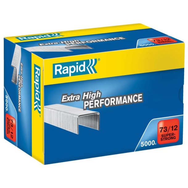 Rapid Hfteklammer - 73/12 - super Strong - hfte op til 70 ark - 5000 stk.