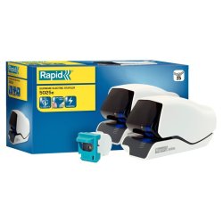 Rapid Hftemaskine 5025E - elektrisk - FC - LED guide - hvid