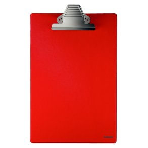 Esselte A4 Clipboard uden forside - strk klemmekanisme med ophngs hul - 200 ark - rd