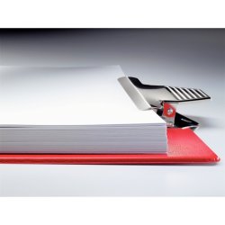 Esselte A4 Clipboard uden forside - strk klemmekanisme med ophngs hul - 200 ark - rd