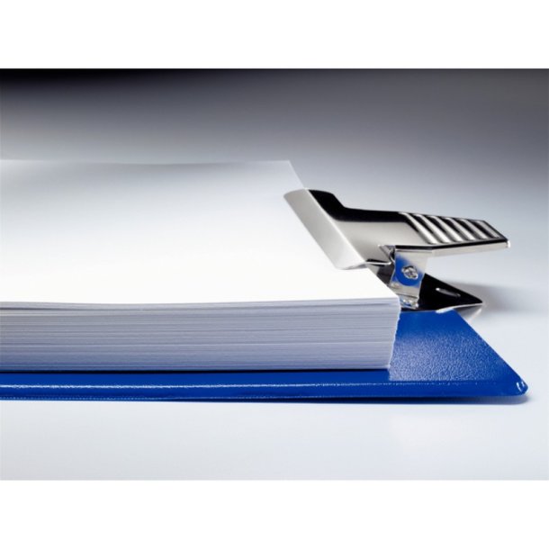 Esselte A4 Clipboard uden forside - strk klemmekanisme med ophngs hul - 200 ark - bl