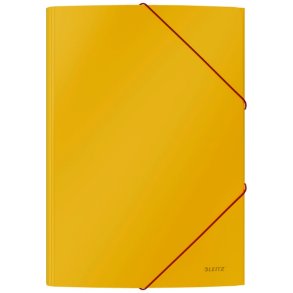 Leitz A4 3-klap mappe Cosy - elastikmappe - karton - varm gul