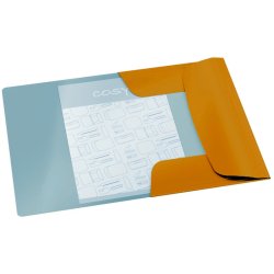 Leitz A4 3-klap mappe Cosy - elastikmappe - karton - varm gul