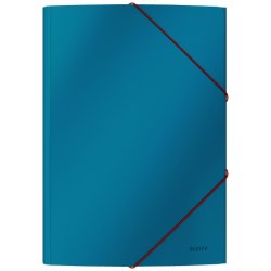 Leitz A4 3-klap mappe Cosy - elastikmappe - karton - rolig bl