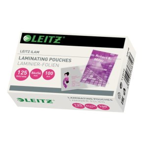Leitz 54x86 Lamineringslommer - 125my Skinnende - Egnet til varmlaminering - 100 stk.