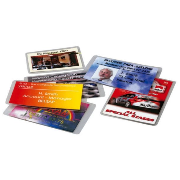 Leitz 65x95 Lamineringskortlommer - 125my Skinnende - Egnet til varmlaminering - 100 stk.