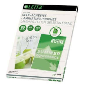GBC A4 Lamineringslommer - 80 my skinnende selvklb - egnet til varmlaminering - 100 stk.