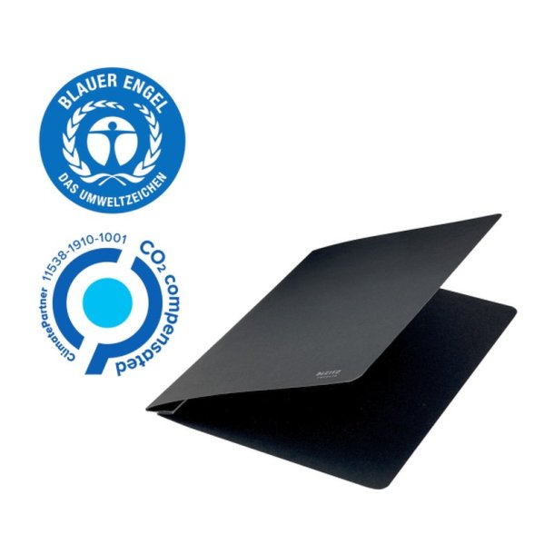 Leitz A4 tilbudsmappe i sort - mappe af 100% recycled karton