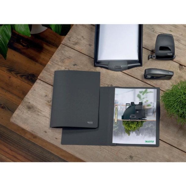 Leitz A4 tilbudsmappe i sort - mappe af 100% recycled karton
