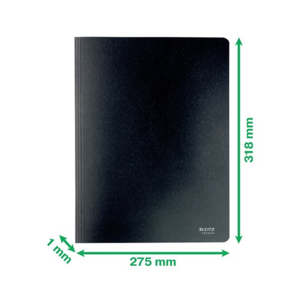 Leitz A4 tilbudsmappe i sort - mappe af 100% recycled karton