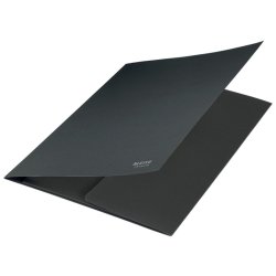 Leitz A4 3-klap mappe - 430 gram - 100% recycled karton - sort