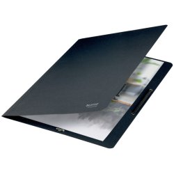 Leitz A4 Elastikmappe i sort - mappe i 100% recycled karton