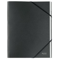 Leitz A4 Sorteringsmappe i sort - 6-delt - mappe i 100% recycled karton