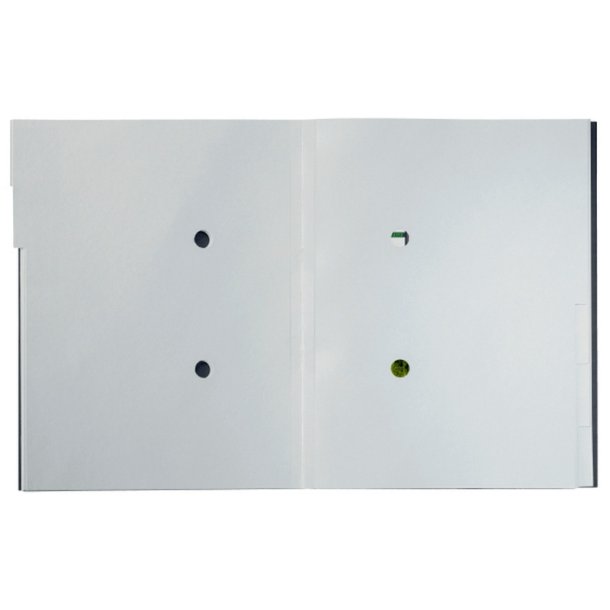 Leitz A4 Sorteringsmappe i sort - 6-delt - mappe i 100% recycled karton